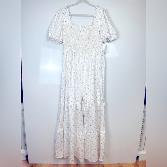 Pants - 2/$30 Floral White Maxi Dress